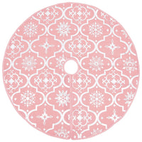 Thumbnail for Luxus-Weihnachtsbaumdecke mit Socke Rosa 90 cm Stoff