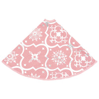 Thumbnail for Luxus-Weihnachtsbaumdecke mit Socke Rosa 150 cm Stoff