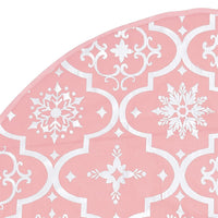Thumbnail for Luxus-Weihnachtsbaumdecke mit Socke Rosa 150 cm Stoff