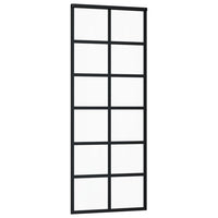 Thumbnail for Schiebetür ESG-Glas und Aluminium 76x205 cm Schwarz