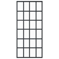 Thumbnail for Schiebetür ESG-Glas und Aluminium 90x205 cm Schwarz