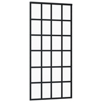 Thumbnail for Schiebetür ESG-Glas und Aluminium 90x205 cm Schwarz
