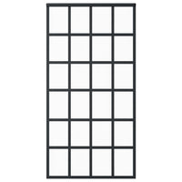 Thumbnail for Schiebetür ESG-Glas und Aluminium 102x205 cm Schwarz