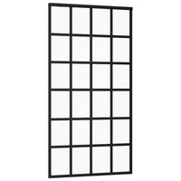 Thumbnail for Schiebetür ESG-Glas und Aluminium 102x205 cm Schwarz