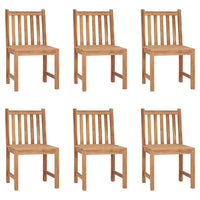 Thumbnail for Gartenstühle 6 Stk. mit Kissen Massivholz Teak