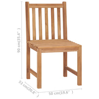 Thumbnail for Gartenstühle 6 Stk. mit Kissen Massivholz Teak