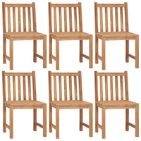 Thumbnail for Gartenstühle 6 Stk. mit Kissen Massivholz Teak