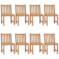Thumbnail for Gartenstühle 8 Stk. mit Kissen Massivholz Teak