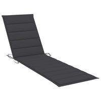Thumbnail for Sonnenliegen 2 Stk. mit Tisch und Auflagen Massivholz Teak