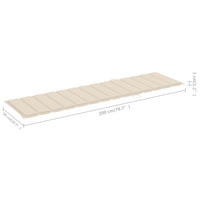 Thumbnail for Sonnenliegen 2 Stk. mit Tisch und Auflagen Massivholz Teak