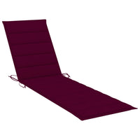 Thumbnail for Sonnenliegen 2 Stk. mit Tisch und Auflagen Massivholz Teak