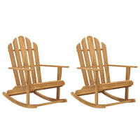 Thumbnail for Adirondack-Schaukelstühle 2 Stk. Massivholz Teak