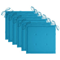 Thumbnail for Stapelbare Gartenstühle mit Kissen 6 Stk. Massivholz Teak