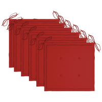 Thumbnail for Stapelbare Gartenstühle mit Kissen 6 Stk. Massivholz Teak