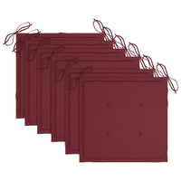 Thumbnail for Stapelbare Gartenstühle mit Kissen 6 Stk. Massivholz Teak