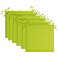 Thumbnail for Stapelbare Gartenstühle mit Kissen 6 Stk. Massivholz Teak