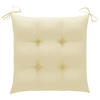 Thumbnail for Stapelbare Gartenstühle mit Kissen 4 Stk. Massivholz Teak