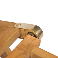 Thumbnail for Liegestühle mit Fußteil 2 Stk. Teak Massivholz