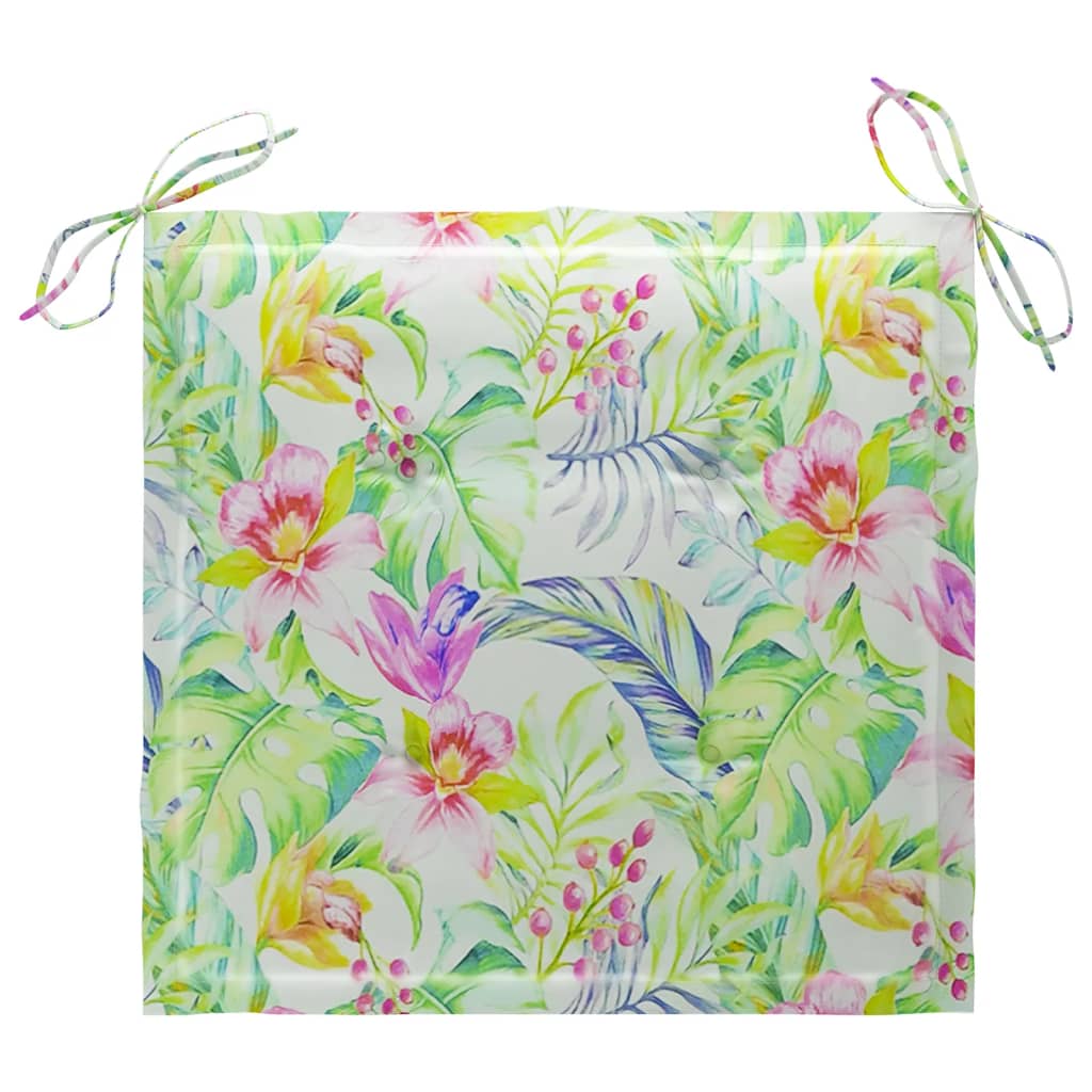 Stapelbare Gartenstühle mit Kissen 8 Stk. Massivholz Teak