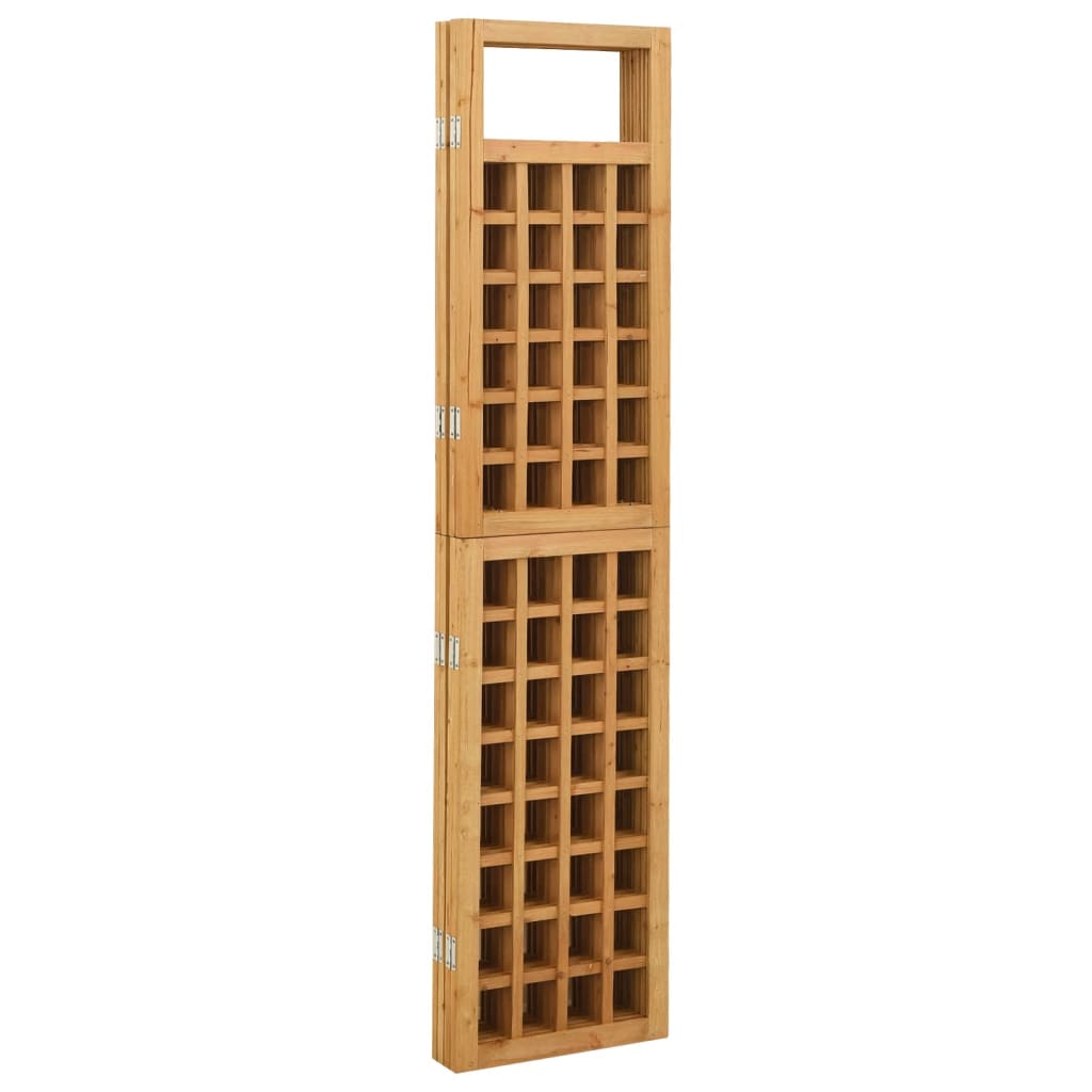 4-tlg. Paravent/Spalier Tanne Massivholz 161x180 cm