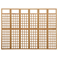Thumbnail for 6-tlg. Paravent/Spalier Massivholz Tanne 242,5x180 cm
