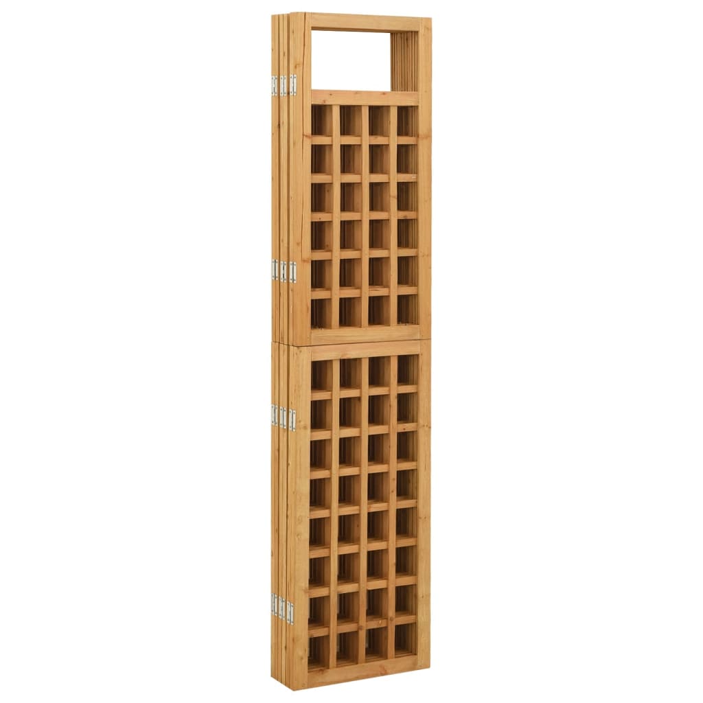 6-tlg. Paravent/Spalier Massivholz Tanne 242,5x180 cm