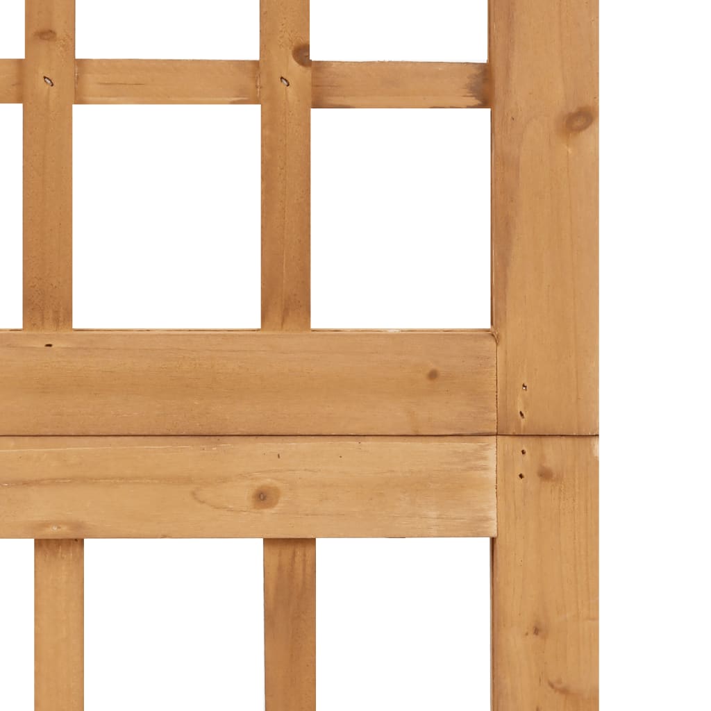 6-tlg. Paravent/Spalier Massivholz Tanne 242,5x180 cm