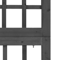 Thumbnail for 4-tlg. Paravent/Spalier Massivholz Tanne Schwarz 161x180 cm