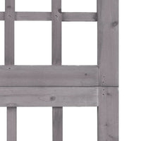 Thumbnail for 5-tlg. Paravent/Spalier Massivholz Tanne Grau 201,5x180 cm