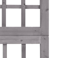 Thumbnail for 6-tlg. Paravent/Spalier Massivholz Tanne Grau 242,5x180 cm