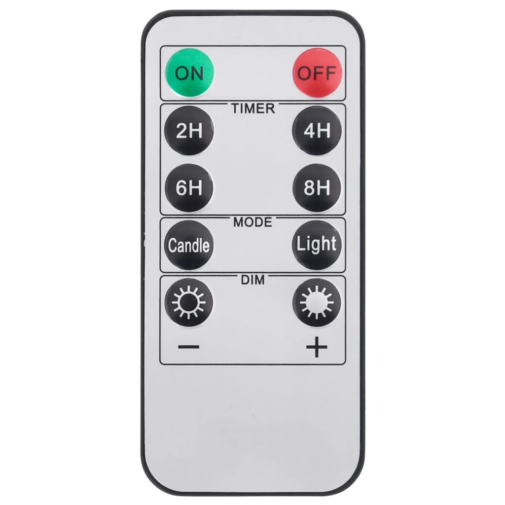 Flammenlose LED-Kerzen 24 Stk. mit Fernbedienung Warmweiß