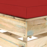 Thumbnail for 3-tlg. Garten-Lounge-Set mit Kissen Grün Imprägniertes Holz