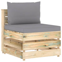 Thumbnail for 5-tlg. Garten-Lounge-Set mit Kissen Grün Imprägniertes Holz