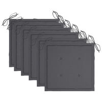 Thumbnail for Klappbare Gartenstühle 6 Stk. mit Kissen Massivholz Akazie