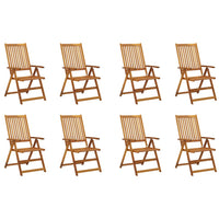 Thumbnail for Klappbare Gartenstühle mit Kissen 8 Stk. Massivholz Akazie