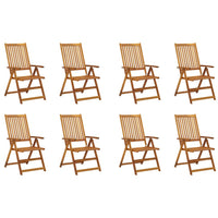 Thumbnail for Klappbare Gartenstühle mit Kissen 8 Stk. Massivholz Akazie