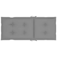 Thumbnail for Verstellbare Gartenstühle mit Auflagen 8 Stk. Grau Akazienholz