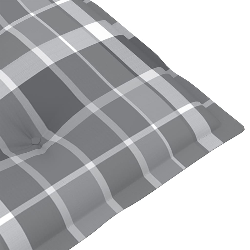 Verstellbare Gartenstühle mit Auflagen 8 Stk. Grau Akazienholz