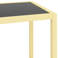 Thumbnail for Konsolentisch Schwarz und Transparent 100x36x90 cm Hartglas