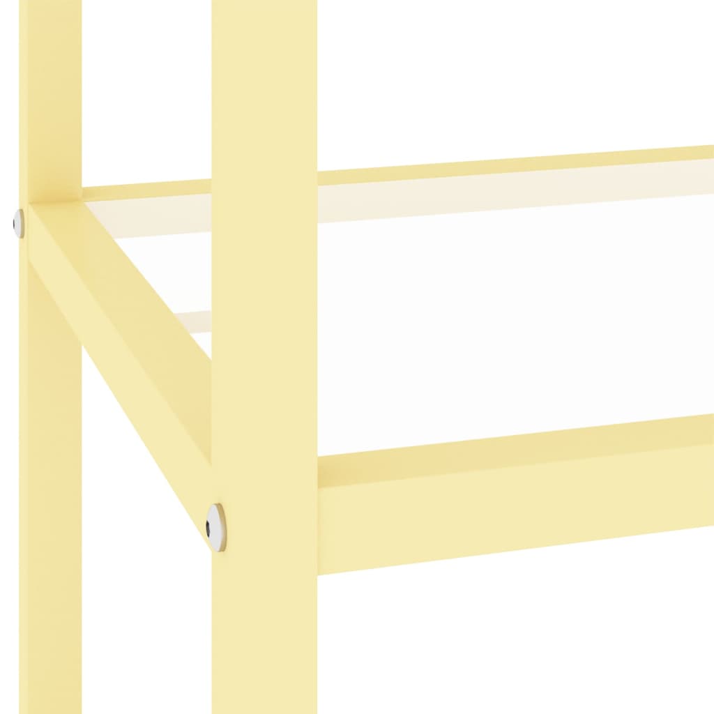 Konsolentisch Schwarz und Transparent 100x36x90 cm Hartglas