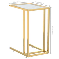 Thumbnail for Computer-Beistelltisch Transparent 50x35x65 cm Hartglas