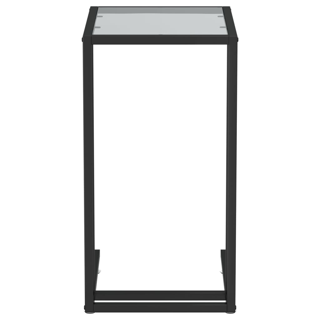 Computer-Beistelltisch Schwarz 50x35x65 cm Hartglas