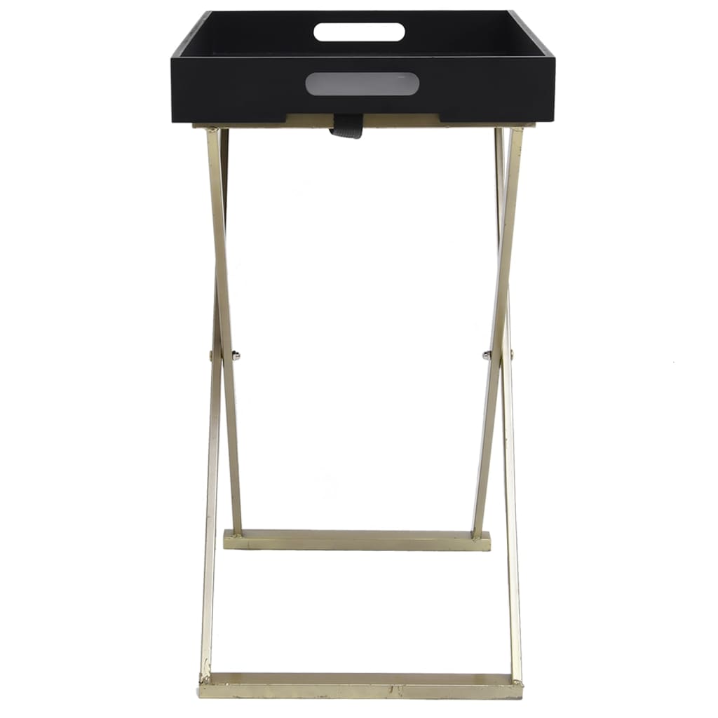 Klapptisch Golden und Schwarz 48x34x61 cm MDF
