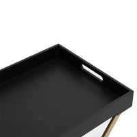 Thumbnail for Klapptisch Golden und Schwarz 48x34x61 cm MDF