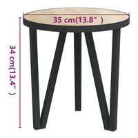 Thumbnail for Beistelltisch Sonoma-Eiche Ø35 cm MDF