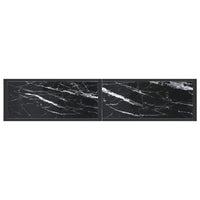 Thumbnail for Konsolentisch Schwarz Marmor-Optik 160x35x75,5 cm Hartglas