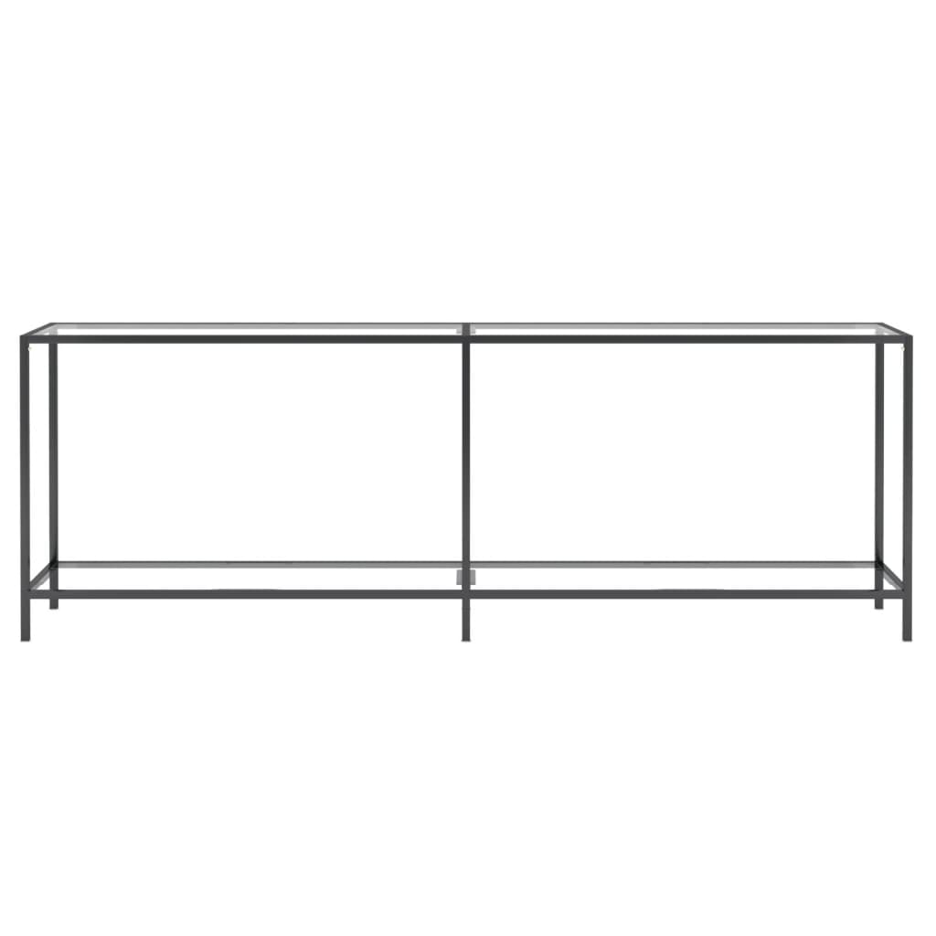 Konsolentisch Transparent 220x35x75,5 cm Hartglas