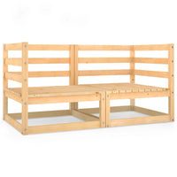 Thumbnail for 2-Sitzer-Gartensofa Kiefer Massivholz