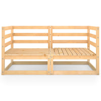 Thumbnail for 2-Sitzer-Gartensofa Kiefer Massivholz