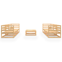 Thumbnail for 7-tlg. Garten-Lounge-Set Massivholz Kiefer